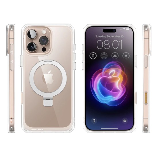 Husa pentru iPhone 16 Pro - Supcase Unicorn Beetle MagStand - Clear Husa pentru iPhone 16 Pro - Supcase Unicorn Beetle MagStand - Clear
