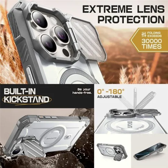 Husa pentru iPhone 16 Pro - Supcase Unicorn Beetle XT MagSafe - White Husa pentru iPhone 16 Pro - Supcase Unicorn Beetle XT MagSafe - White