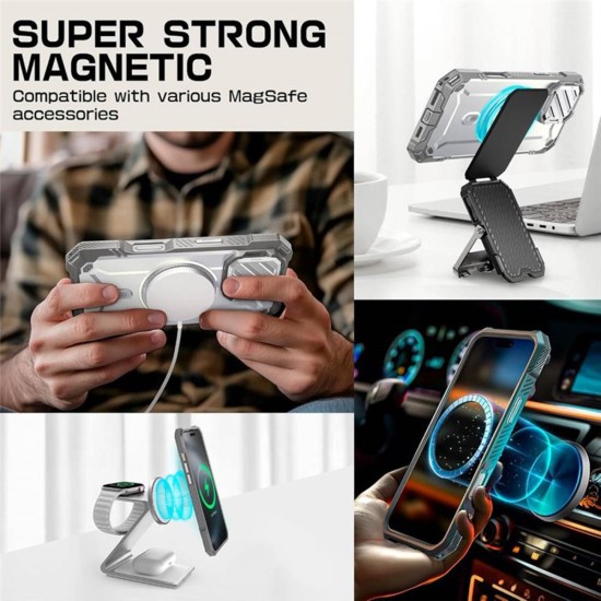 Husa pentru iPhone 16 Pro - Supcase Unicorn Beetle XT MagSafe - White Husa pentru iPhone 16 Pro - Supcase Unicorn Beetle XT MagSafe - White