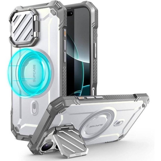 Husa pentru iPhone 16 Pro - Supcase Unicorn Beetle XT MagSafe - White Husa pentru iPhone 16 Pro - Supcase Unicorn Beetle XT MagSafe - White