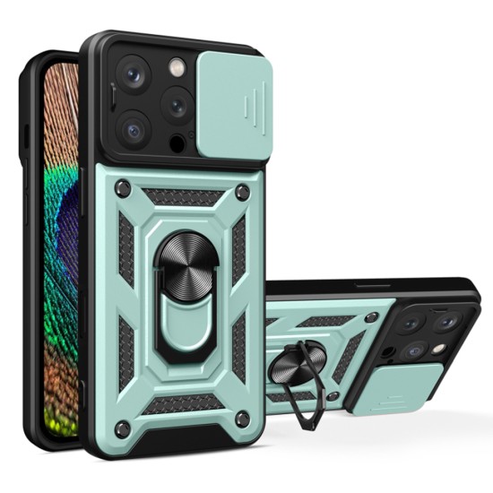 Husa pentru iPhone 16 Pro - Techsuit CamShield Series - Green Husa pentru iPhone 16 Pro - Techsuit CamShield Series - Green