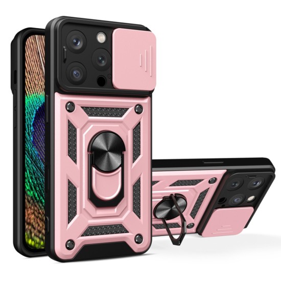 Husa pentru iPhone 16 Pro - Techsuit CamShield Series - Rose Gold Husa pentru iPhone 16 Pro - Techsuit CamShield Series - Rose Gold