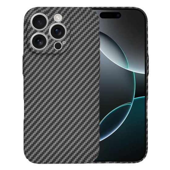 Husa pentru iPhone 16 Pro - Techsuit Carbonite FiberShell - Black Husa pentru iPhone 16 Pro - Techsuit Carbonite FiberShell - Black