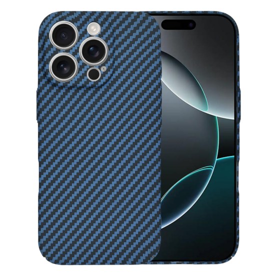 Husa pentru iPhone 16 Pro - Techsuit Carbonite FiberShell - Cyan Husa pentru iPhone 16 Pro - Techsuit Carbonite FiberShell - Cyan