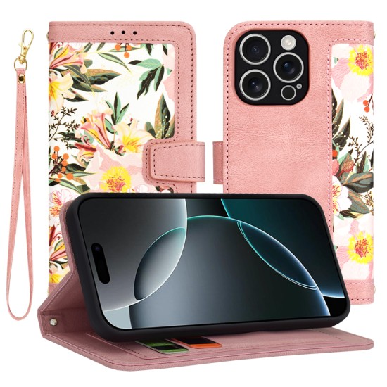 Husa pentru iPhone 16 Pro - Techsuit FlipCraft - Sweetheart Pink Husa pentru iPhone 16 Pro - Techsuit FlipCraft - Sweetheart Pink
