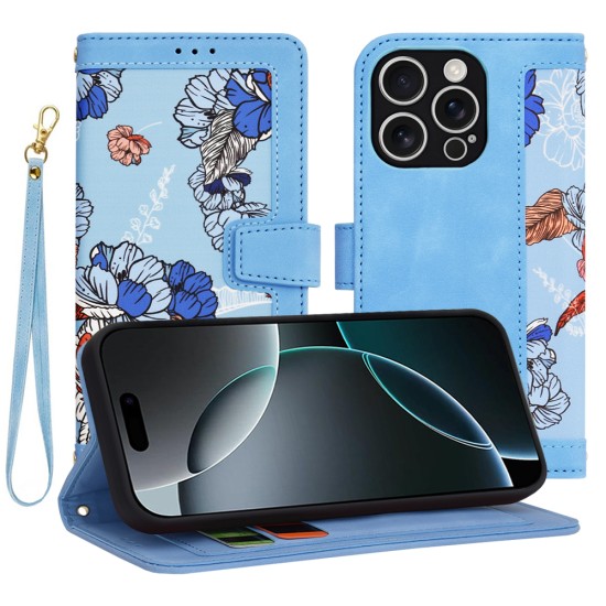 Husa pentru iPhone 16 Pro - Techsuit FlipCraft - Vibrant Blue Husa pentru iPhone 16 Pro - Techsuit FlipCraft - Vibrant Blue