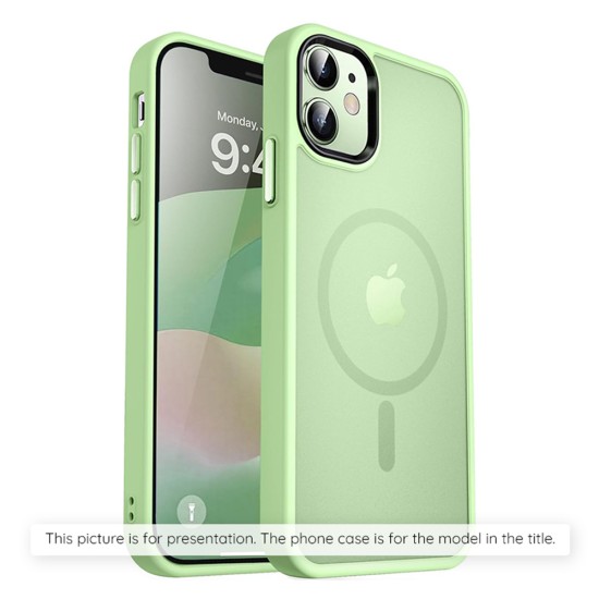 Husa pentru iPhone 16 Pro - Techsuit HaloFrost MagSafe Series - Light Green Husa pentru iPhone 16 Pro - Techsuit HaloFrost MagSafe Series - Light Green