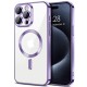 Husa pentru iPhone 16 Pro - Techsuit Luxury Crystal MagSafe - Light Purple