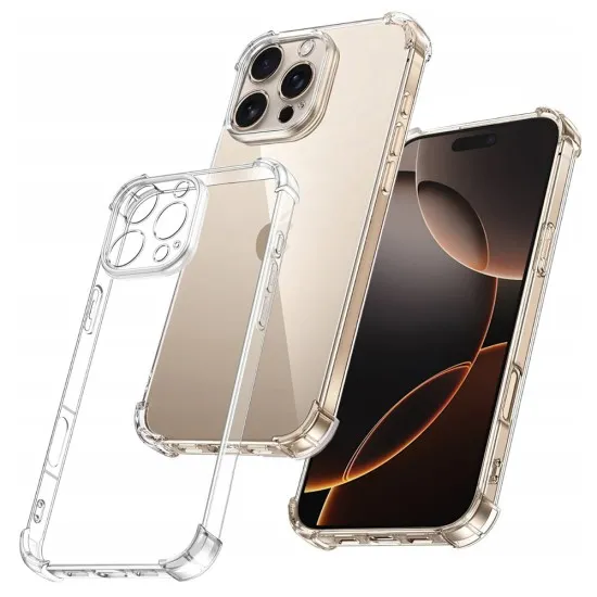 Husa pentru iPhone 16 Pro - Techsuit Shockproof Clear Silicone - Clear Husa pentru iPhone 16 Pro - Techsuit Shockproof Clear Silicone - Clear