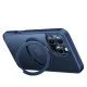 Husa pentru iPhone 16 Pro - Torras Ostand Pro Series - Navy Blue Husa pentru iPhone 16 Pro - Torras Ostand Pro Series - Navy Blue
