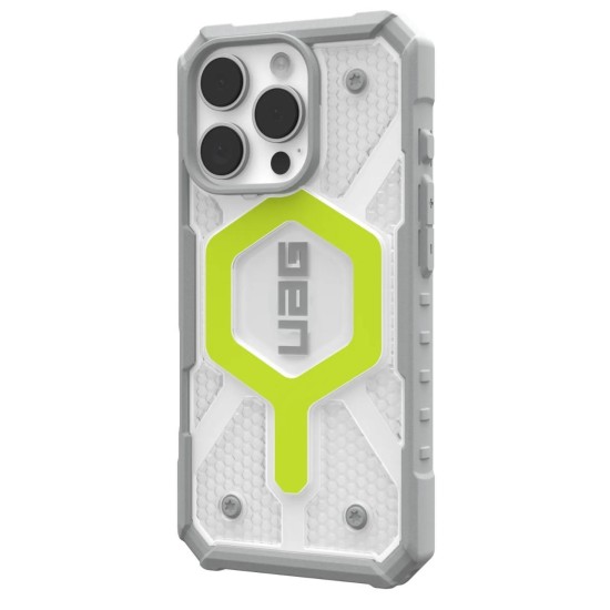 Husa pentru iPhone 16 Pro - UAG Pathfinder Clear Magsafe - Active Neon