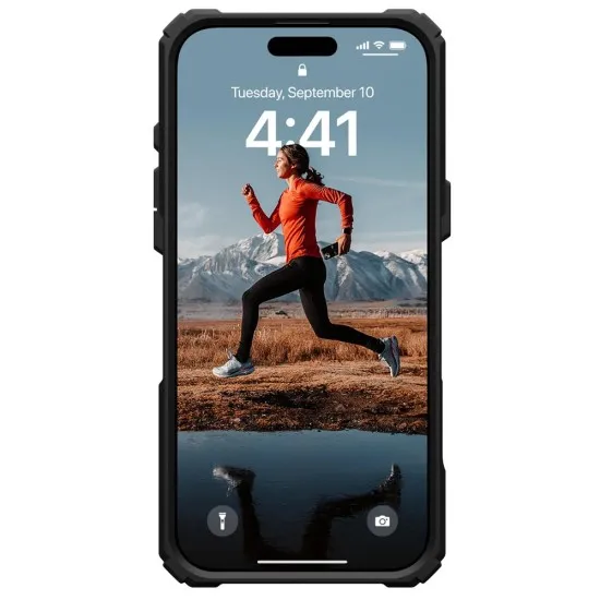 Husa pentru iPhone 16 Pro - UAG Plasma XTE MagSafe - Black / Orange Husa pentru iPhone 16 Pro - UAG Plasma XTE MagSafe - Black / Orange
