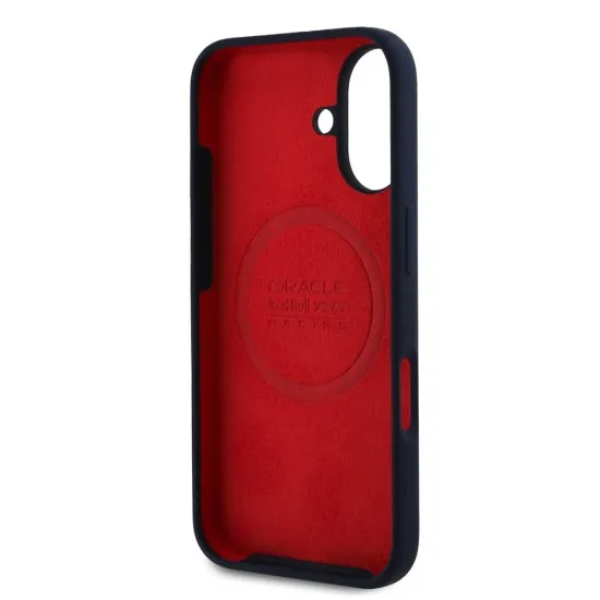 Husa pentru iPhone 16 - Red Bull Racing Silicone Horizontal Centered Logo MagSafe (RBHMP16S24SIHSRV) - Navy Husa pentru iPhone 16 - Red Bull Racing Silicone Horizontal Centered Logo MagSafe (RBHMP16S24SIHSRV) - Navy