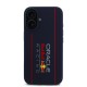 Husa pentru iPhone 16 - Red Bull Racing Silicone Oversize Vertical Logo MagSafe (RBHMP16S24SIOLRV) - Navy