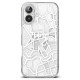 Husa pentru iPhone 16 - Ringke Fusion Design - Seoul Map White Husa pentru iPhone 16 - Ringke Fusion Design - Seoul Map White