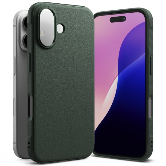 Husa pentru iPhone 16 - Ringke Onyx - Dark Green Husa pentru iPhone 16 - Ringke Onyx - Dark Green