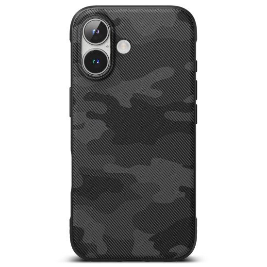 Husa pentru iPhone 16 - Ringke Onyx Design - Camo Black Husa pentru iPhone 16 - Ringke Onyx Design - Camo Black