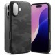 Husa pentru iPhone 16 - Ringke Onyx Design - Camo Black Husa pentru iPhone 16 - Ringke Onyx Design - Camo Black