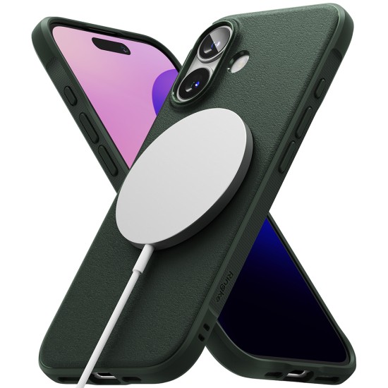 Husa pentru iPhone 16 - Ringke Onyx MagSafe - Dark Green Husa pentru iPhone 16 - Ringke Onyx MagSafe - Dark Green