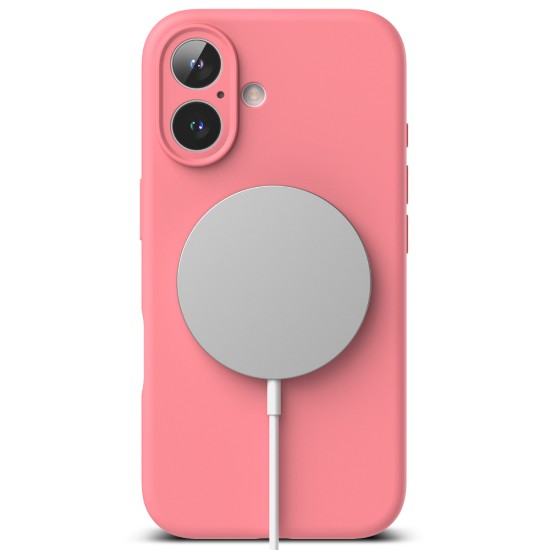 Husa pentru iPhone 16 - Ringke Silicone Magnetic MagSafe - Pink