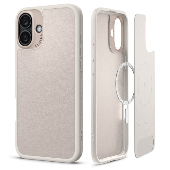 Husa pentru iPhone 16 - Spigen Cyrill Kajuk MagSafe - Cream Husa pentru iPhone 16 - Spigen Cyrill Kajuk MagSafe - Cream
