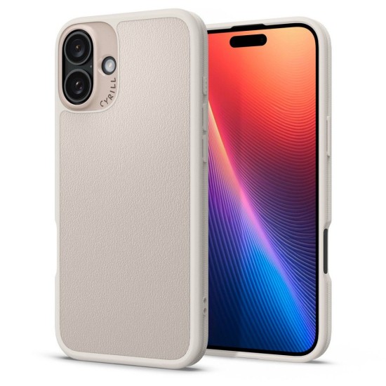 Husa pentru iPhone 16 - Spigen Cyrill Kajuk MagSafe - Cream Husa pentru iPhone 16 - Spigen Cyrill Kajuk MagSafe - Cream