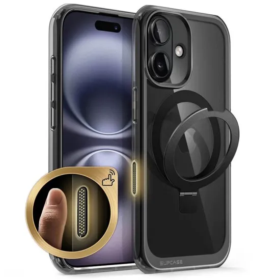 Husa pentru iPhone 16 - Supcase Unicorn Beetle MagStand - Frost Black Husa pentru iPhone 16 - Supcase Unicorn Beetle MagStand - Frost Black