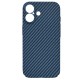 Husa pentru iPhone 16 - Techsuit Carbonite FiberShell - Cyan