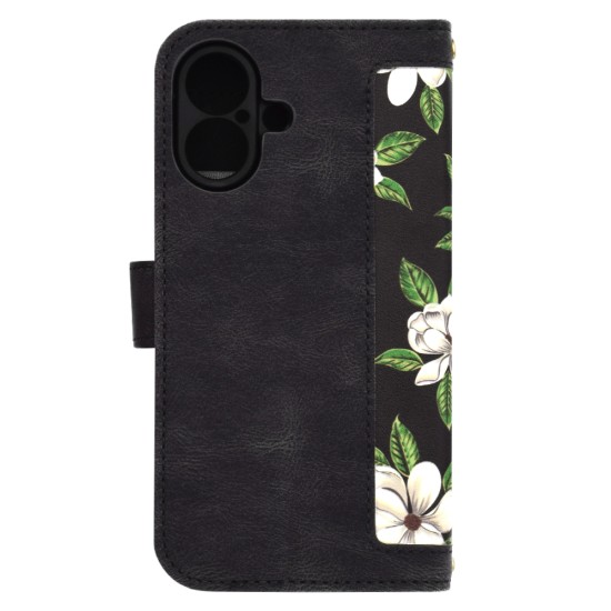 Husa pentru iPhone 16 - Techsuit FlipCraft - Flowers of the Dawn Husa pentru iPhone 16 - Techsuit FlipCraft - Flowers of the Dawn