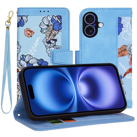 Husa pentru iPhone 16 - Techsuit FlipCraft - Vibrant Blue Husa pentru iPhone 16 - Techsuit FlipCraft - Vibrant Blue