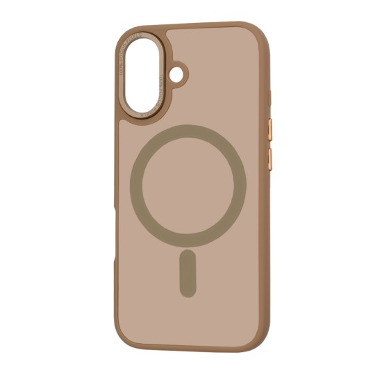 Husa pentru iPhone 16 - Techsuit HaloFrost MagSafe Series - Sandstone Brown Husa pentru iPhone 16 - Techsuit HaloFrost MagSafe Series - Sandstone Brown