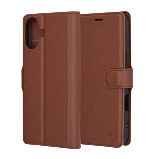 Husa pentru iPhone 16 - Techsuit Leather Folio - Brown Husa pentru iPhone 16 - Techsuit Leather Folio - Brown
