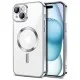Husa pentru iPhone 16 - Techsuit Luxury Crystal MagSafe - Silver Husa pentru iPhone 16 - Techsuit Luxury Crystal MagSafe - Silver
