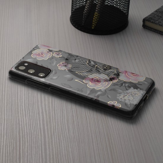 Husa pentru iPhone 16 - Techsuit Marble Series - Bloom of Ruth Gray Husa pentru iPhone 16 - Techsuit Marble Series - Bloom of Ruth Gray