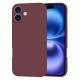 Husa pentru iPhone 16 - Techsuit SoftFlex - Plum Red Husa pentru iPhone 16 - Techsuit SoftFlex - Plum Red