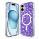 Husa pentru iPhone 16 - Techsuit Sparkly Glitter MagSafe - Purple