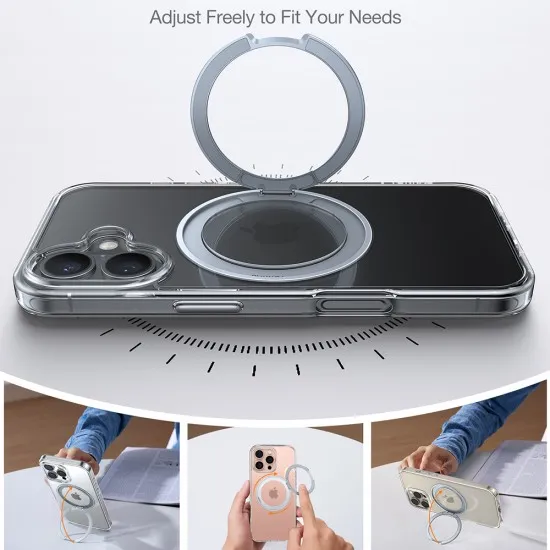 Husa pentru iPhone 16 - Torras Ostand Pro Series - Clear Husa pentru iPhone 16 - Torras Ostand Pro Series - Clear