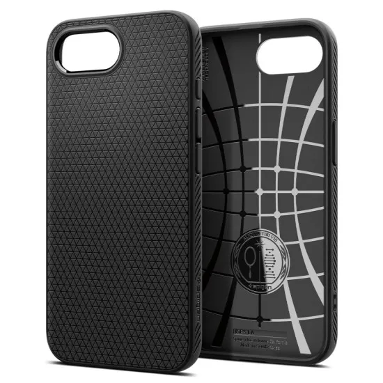 Husa pentru iPhone 16e - Spigen Liquid Air - Matte Black
