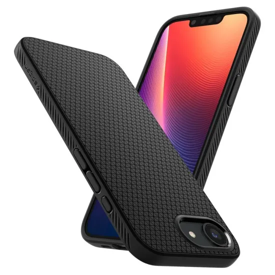 Husa pentru iPhone 16e - Spigen Liquid Air - Matte Black