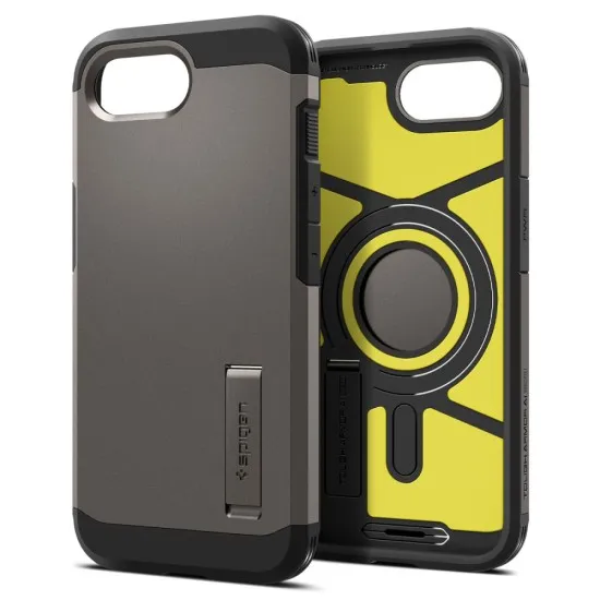Husa pentru iPhone 16e - Spigen Tough Armor MagSafe - Gunmetal