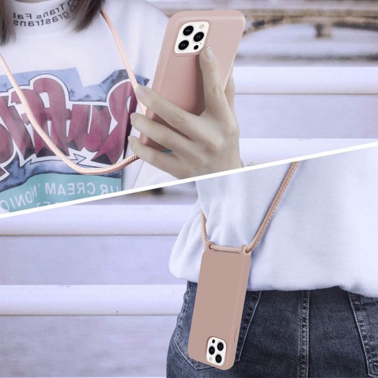 Husa pentru iPhone 6/ 6S - Techsuit Crossbody Lanyard - Pink Husa pentru iPhone 6/ 6S - Techsuit Crossbody Lanyard - Pink
