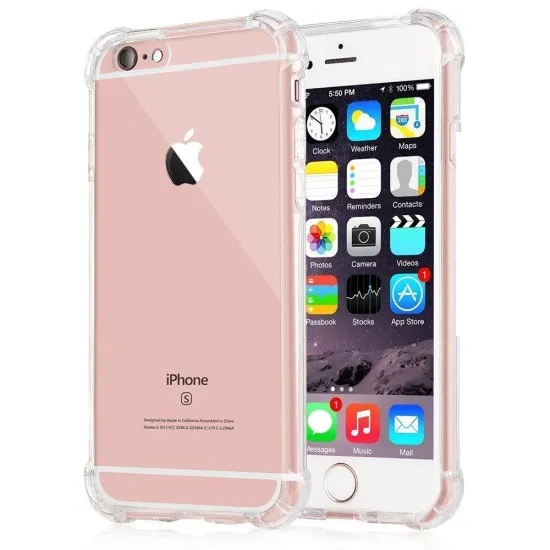 Husa pentru iPhone 6 Plus/ 6s Plus - Techsuit Shockproof Clear Silicone - Clear Husa pentru iPhone 6 Plus/ 6s Plus - Techsuit Shockproof Clear Silicone - Clear