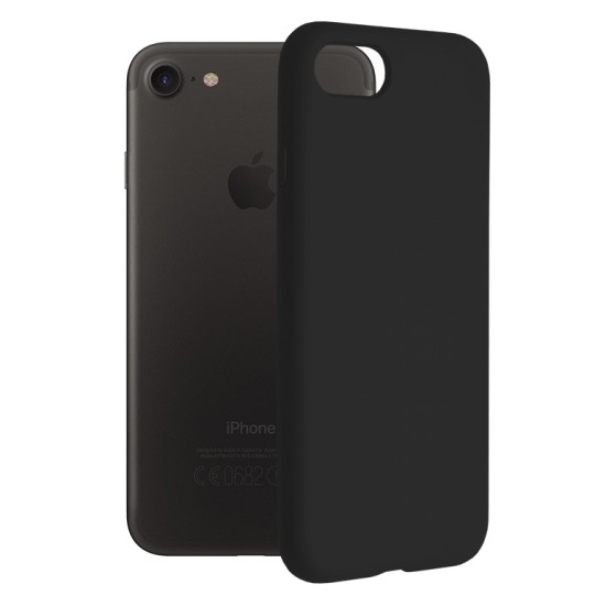 Husa pentru iPhone 7 / 8 / SE 2, SE 2020 / SE 3, SE 2022 - Techsuit Soft Edge Silicone - Black