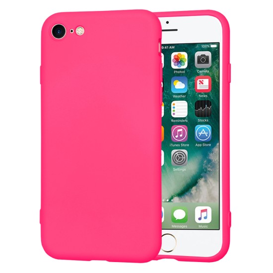 Husa pentru iPhone 7 / 8 / SE 2, SE 2020 / SE 3, SE 2022 - Techsuit SoftFlex - Hot Pink