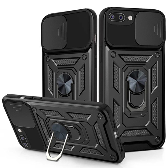 Husa pentru iPhone 7 Plus / 8 Plus - Techsuit CamShield Series - Black