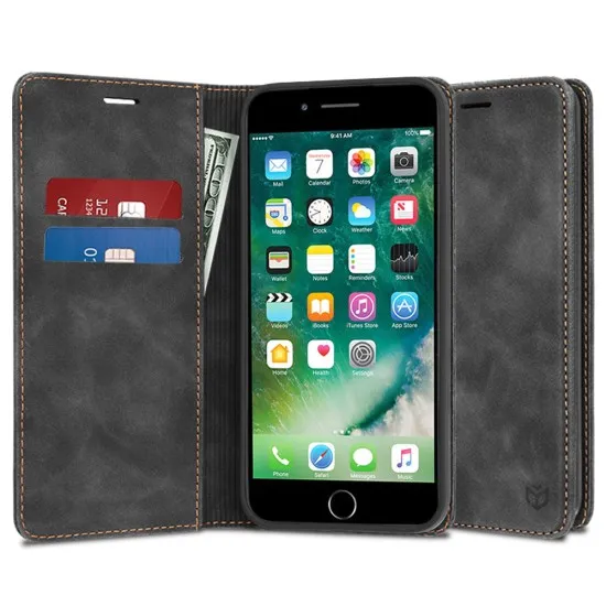 Husa pentru iPhone 7 Plus / 8 Plus - Techsuit Confy Cover - Black Husa pentru iPhone 7 Plus / 8 Plus - Techsuit Confy Cover - Black