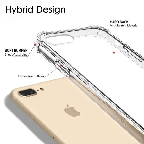 Husa pentru iPhone 7 Plus / 8 Plus - Techsuit Shockproof Clear Silicone - Clear Husa pentru iPhone 7 Plus / 8 Plus - Techsuit Shockproof Clear Silicone - Clear