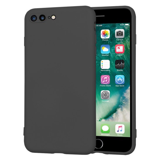 Husa pentru iPhone 7 Plus / 8 Plus - Techsuit SoftFlex - Black