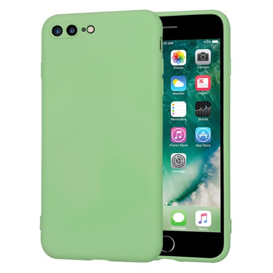 Husa pentru iPhone 7 Plus / 8 Plus - Techsuit SoftFlex - Mint Green