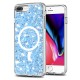 Husa pentru iPhone 7 Plus / 8 Plus - Techsuit Sparkly Glitter MagSafe - Blue